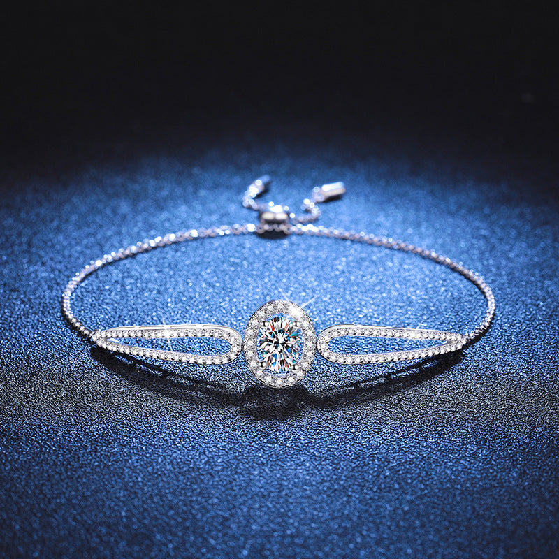 [Avelora]"PIGEON'S EGG" TEARDROP MOISSANITE BRACELET