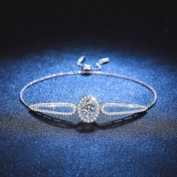 [Avelora]"PIGEON'S EGG" TEARDROP MOISSANITE BRACELET