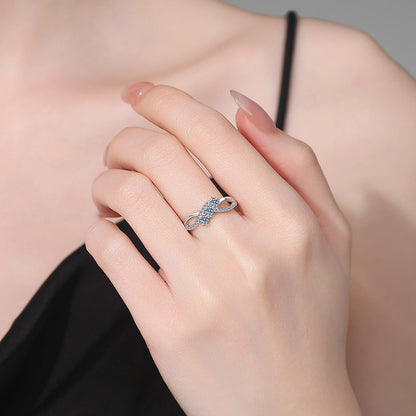 [Avelora]INTERTWINING LOVE MOISSANITE RING