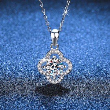 [Avelora]CLASSIC CLOVER MOISSANITE PENDANT NECKLACE