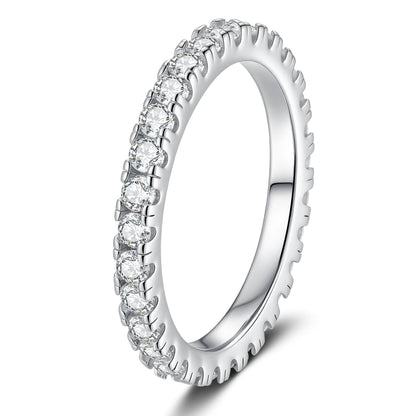 [Avelora]DAINTY 0.87CT FULL ETERNITY MOISSANITE RING