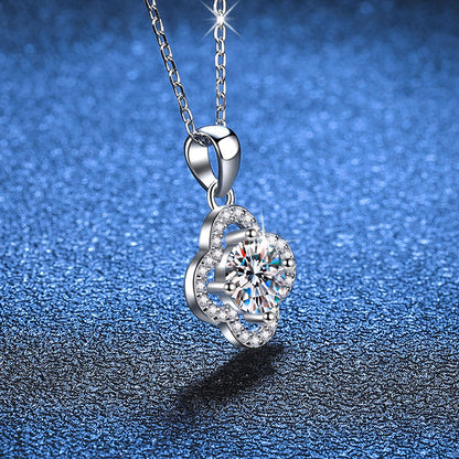 [Avelora]CLASSIC CLOVER MOISSANITE PENDANT NECKLACE