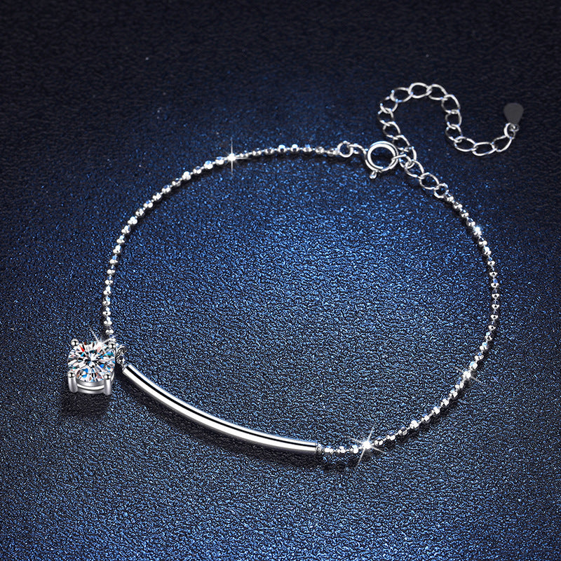 [Avelora]ELEGANT HALF-MOON CURVE MOISSANITE BRACELET