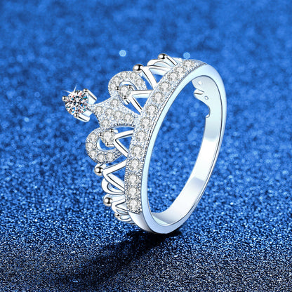 [Avelora]DREAMY CROWN MOISSANITE RING - 1.2CT ELEGANT PRINCESS STYLE