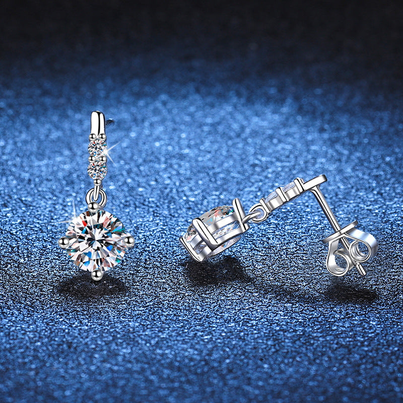 [Avelora]DYNAMIC TASSEL MOISSANITE DROP EARRINGS