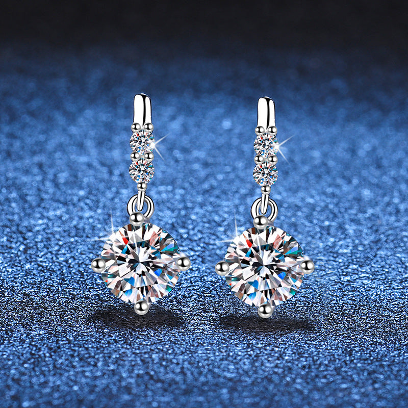 [Avelora]DYNAMIC TASSEL MOISSANITE DROP EARRINGS