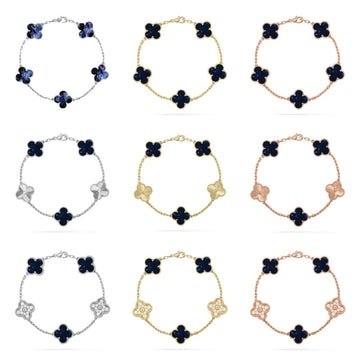 [Avelora Jewelry ]CLOVER 5 MOTIF PIETERSITE BRACELET COLLECTION