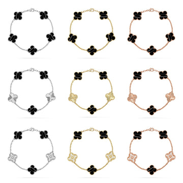 [Avelora Jewelry ] CLOVER 5 MOTIF PULSAR STONE BRACELET COLLECTION
