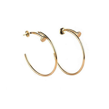 [Avelora Jewelry ]JUSTE EARRINGS GOLD DIAMONDS 1.8MM