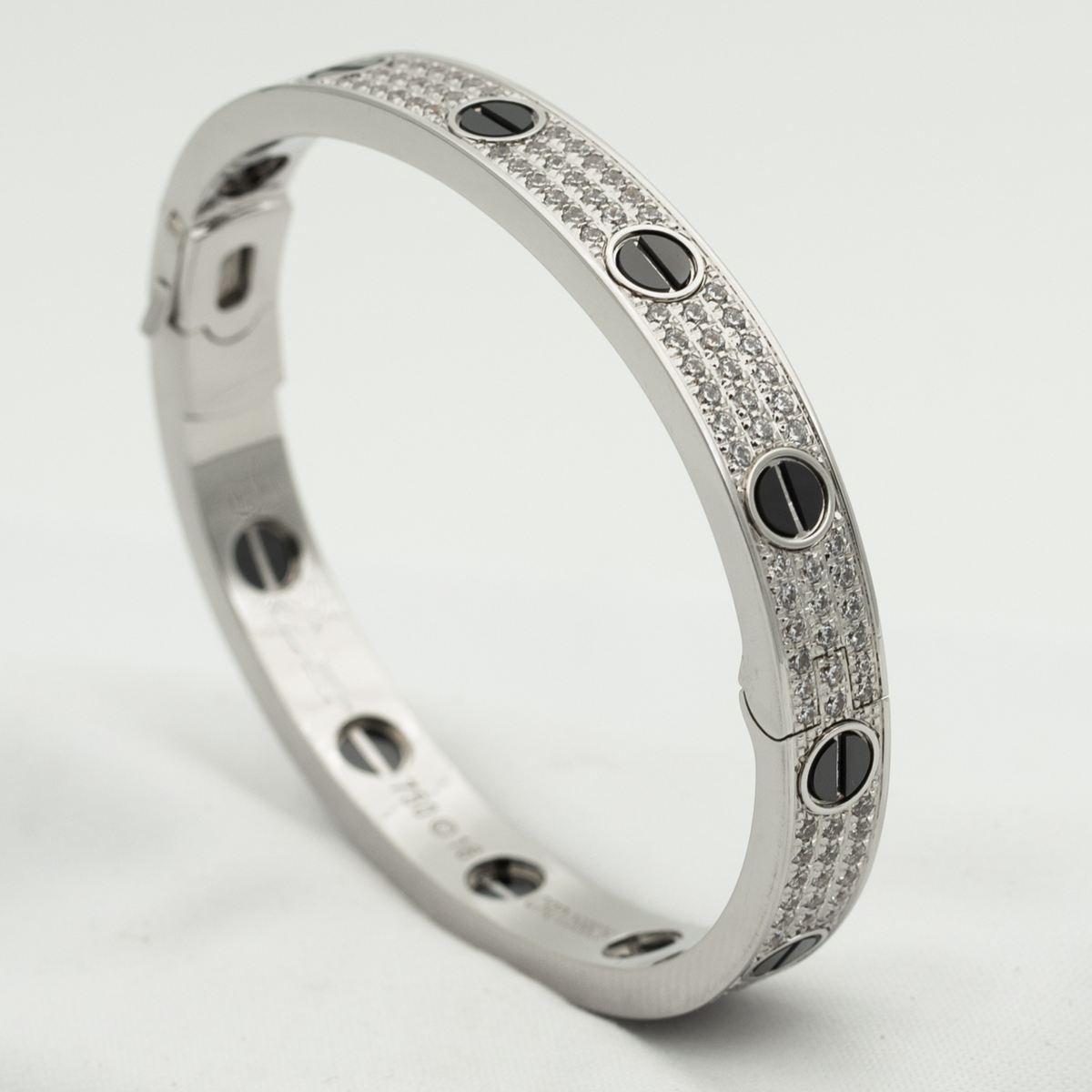 [Avelora Jewelry ]LOVE BRACELET 6.1MM DIAMOND-PAVED CERAMIC