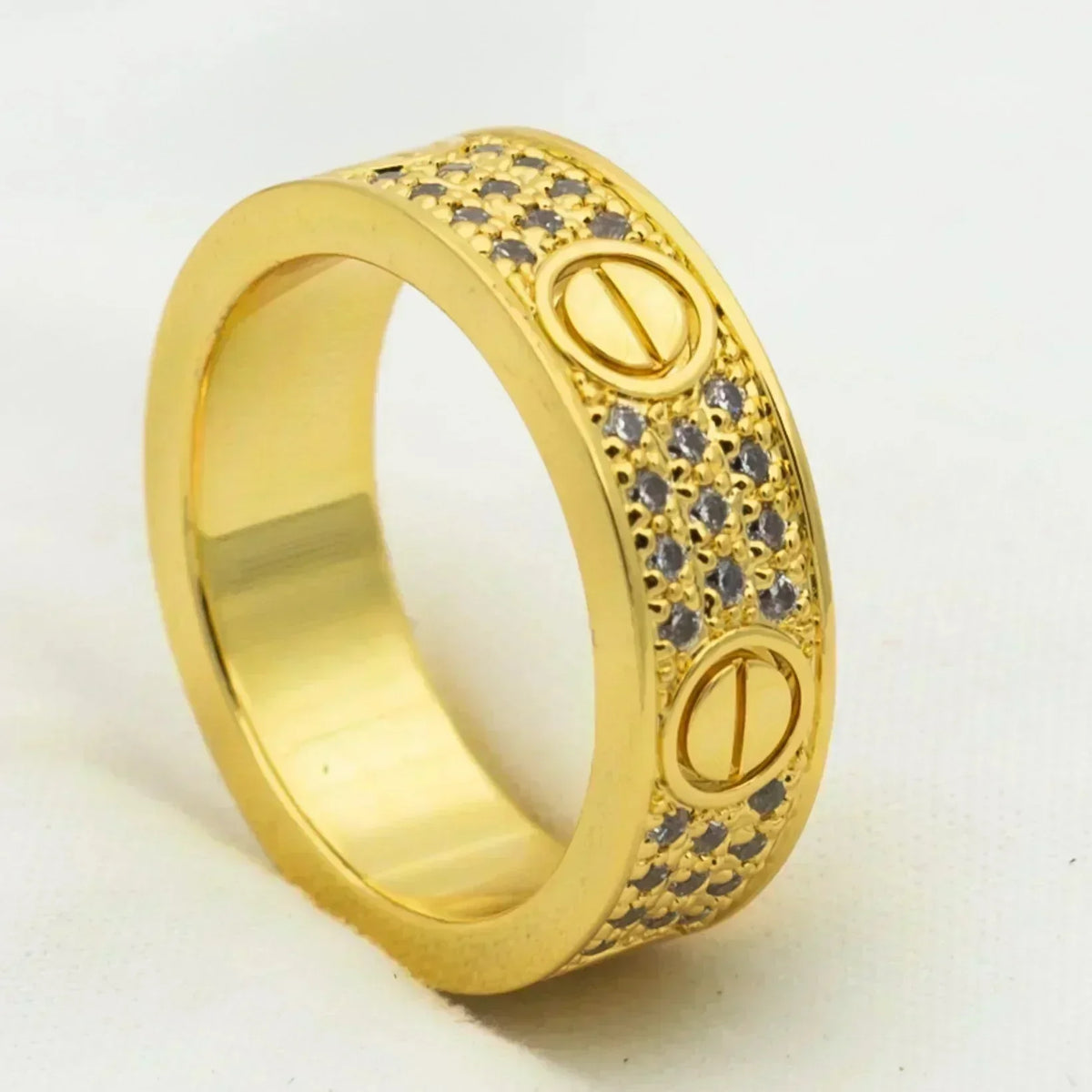 [Avelora Jewelry ]LOVE RING 5.5MM DIAMONDS PAVED