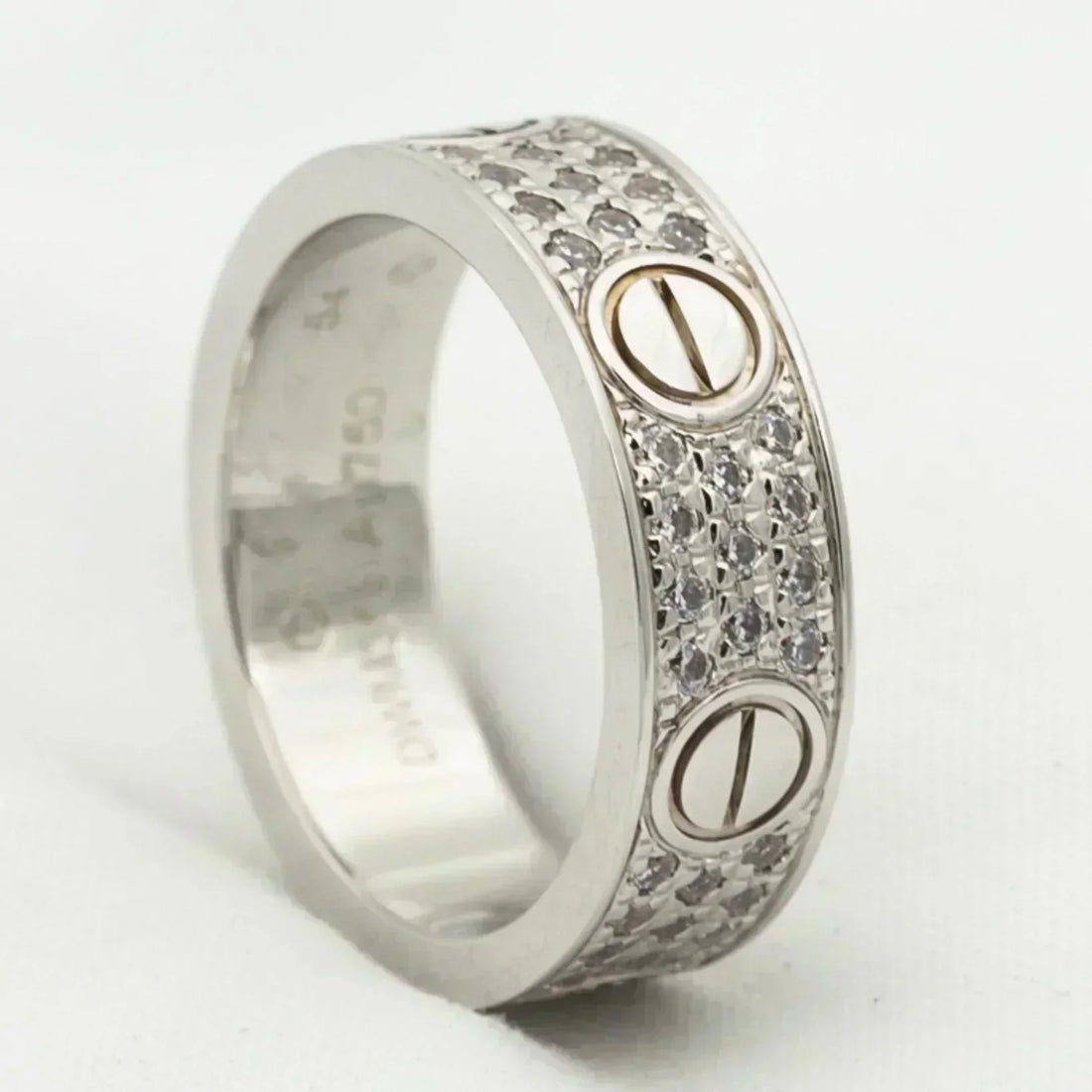 [Avelora Jewelry ]LOVE RING 5.5MM DIAMONDS PAVED
