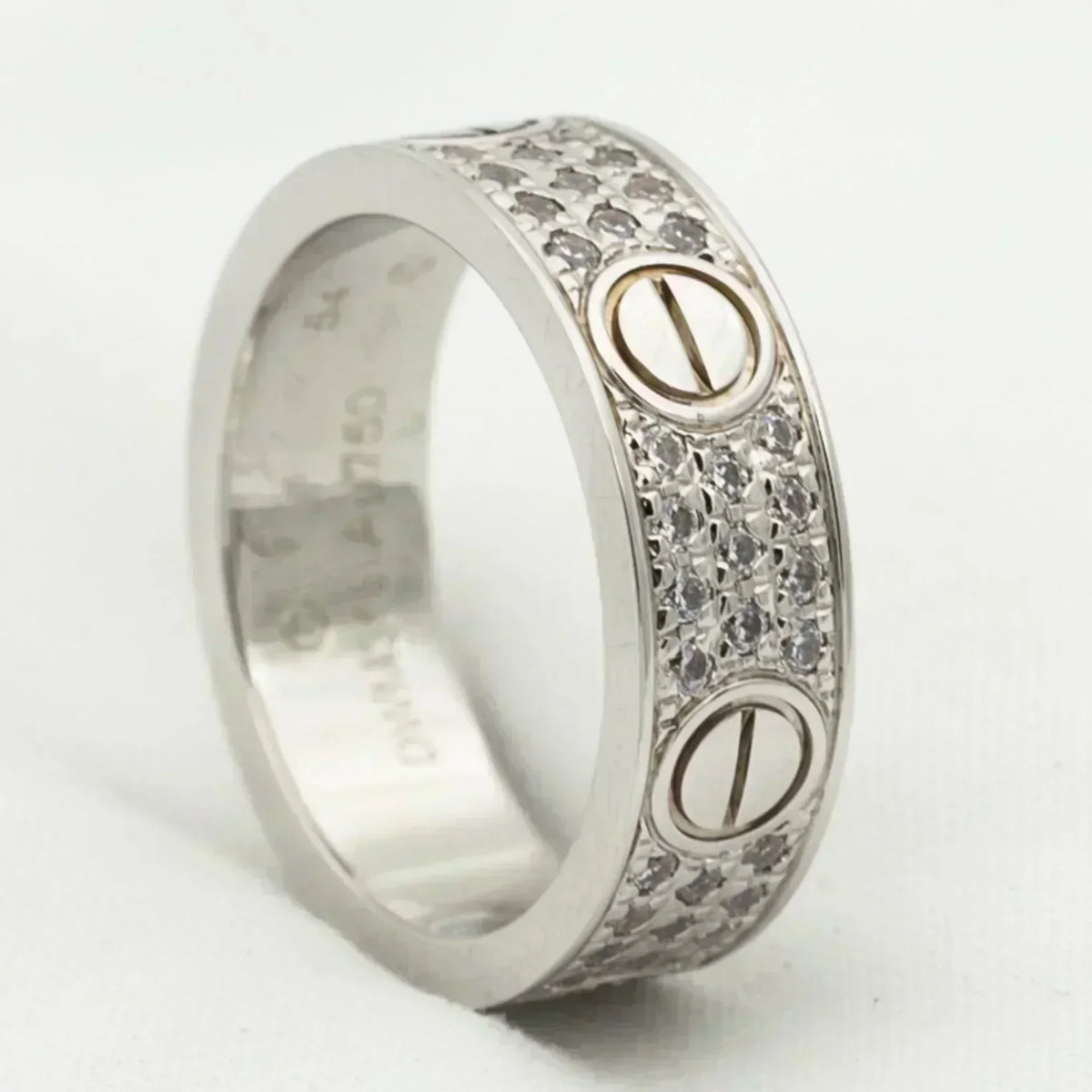 [Avelora Jewelry ]LOVE RING 5.5MM DIAMONDS PAVED