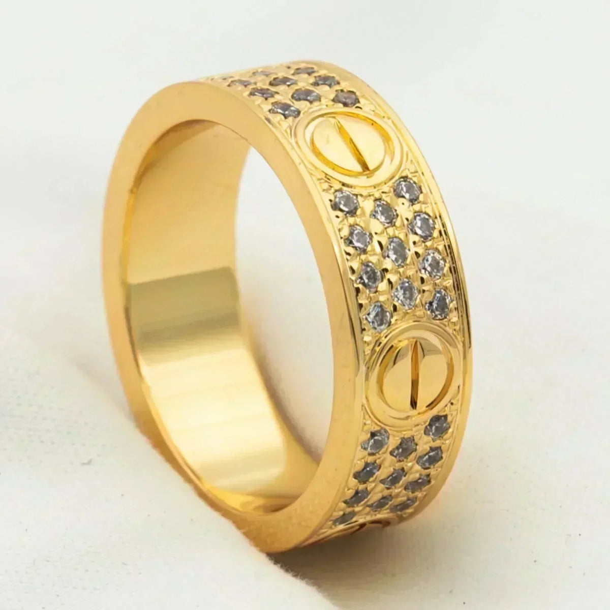 [Avelora Jewelry ]LOVE RING 5.5MM DIAMONDS PAVED
