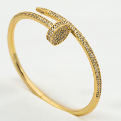 [Avelora]JUSTE UN CLOU 3.5MM FULL PAVÉ NAIL BANGLE