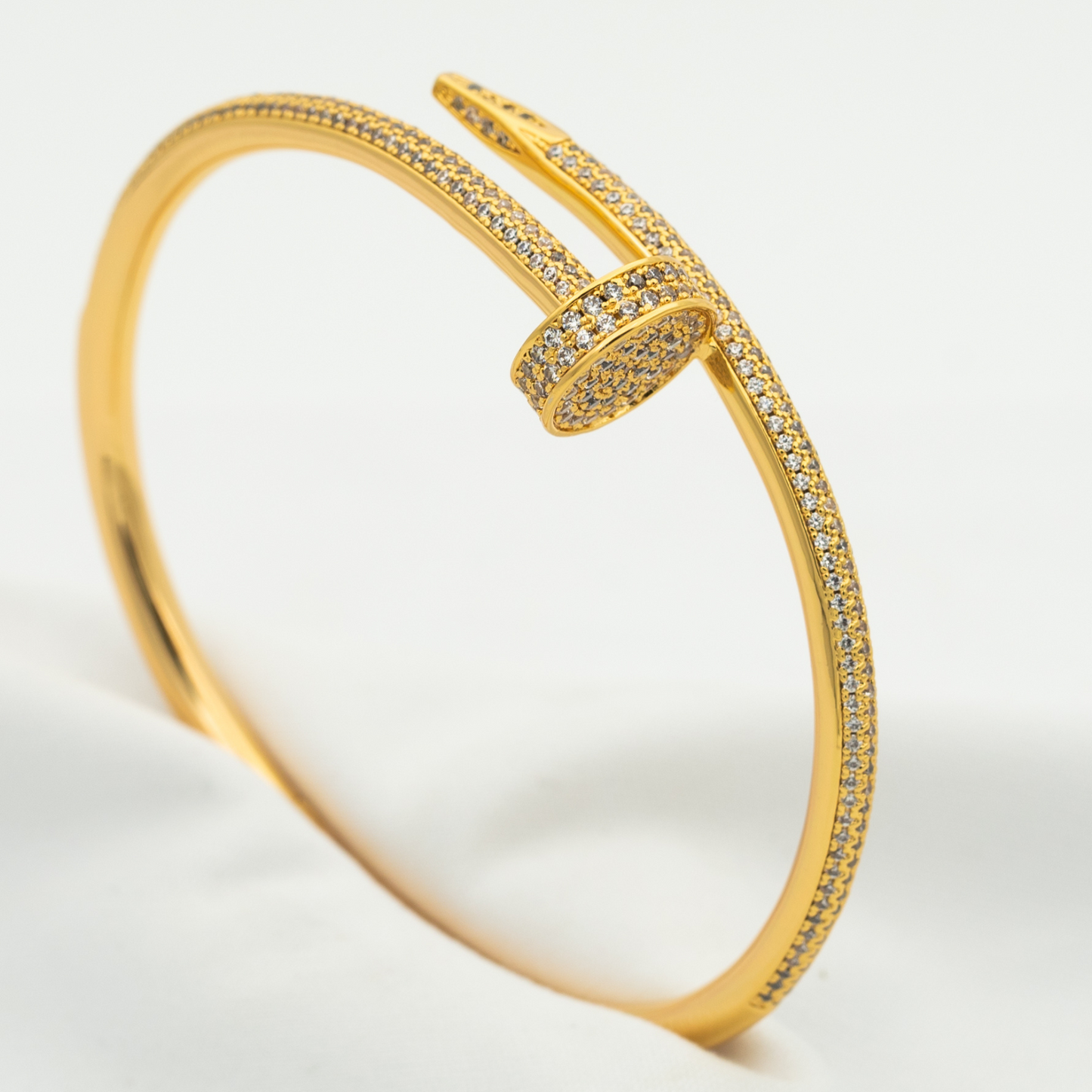 [Avelora]JUSTE UN CLOU 3.5MM FULL PAVÉ NAIL BANGLE