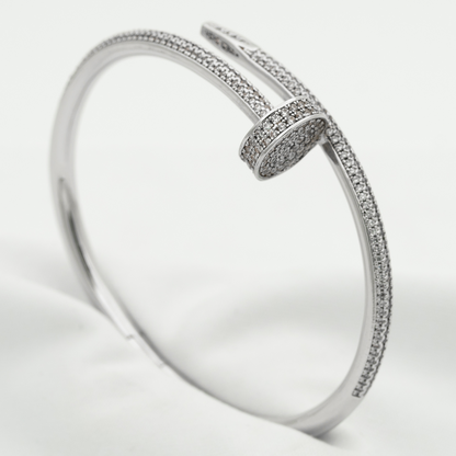 [Avelora]JUSTE UN CLOU 3.5MM FULL PAVÉ NAIL BANGLE