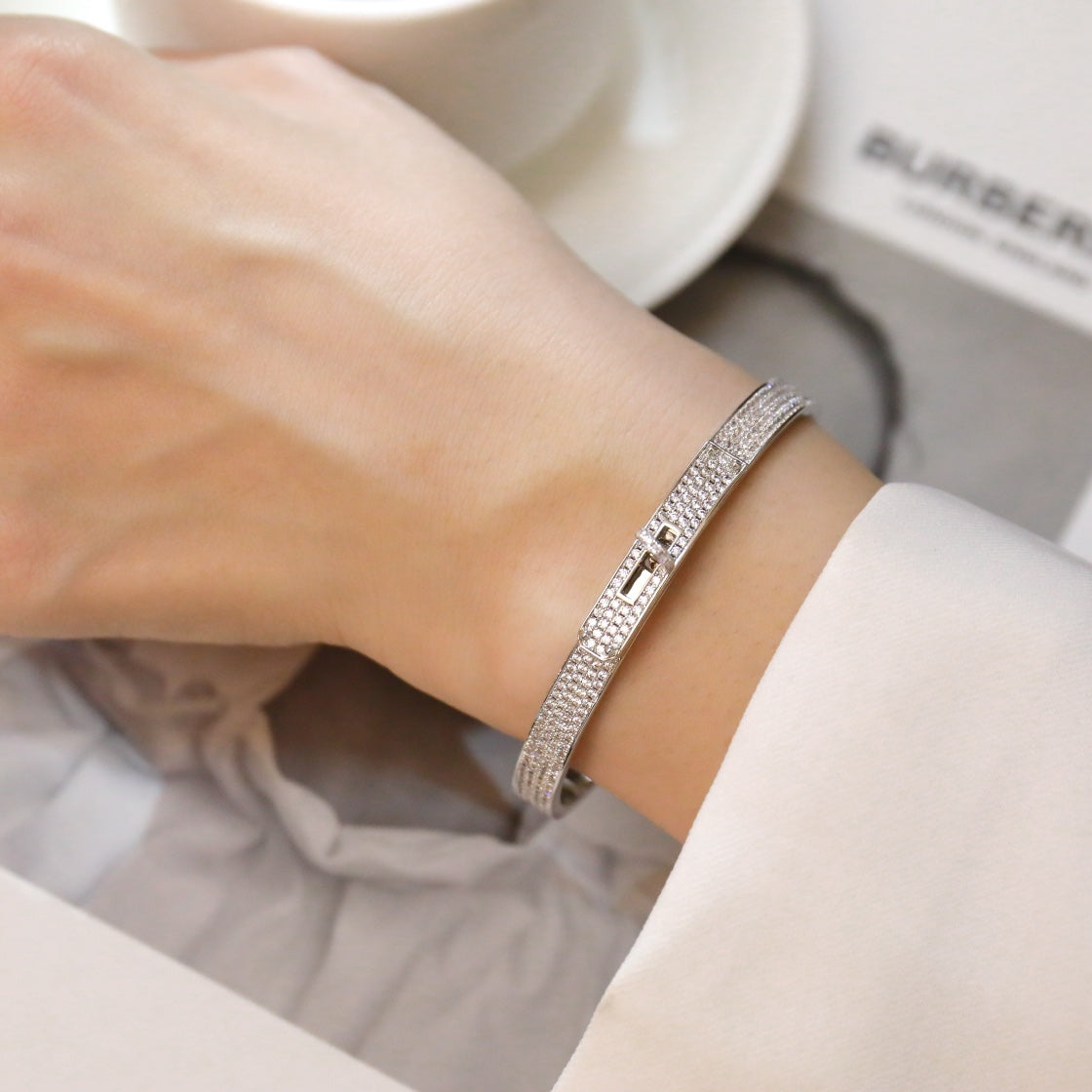 [Avelora]KELLY BRACELET DIAMOND PAVED
