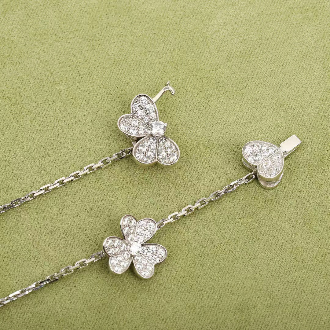 [Avelora Jewelry ]FRIVOLE SILVER 9 FLOWERS NECKLACE