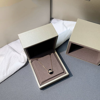 [Avelora]JEUX DE ROSE GOLD DIAMOND NECKLACE