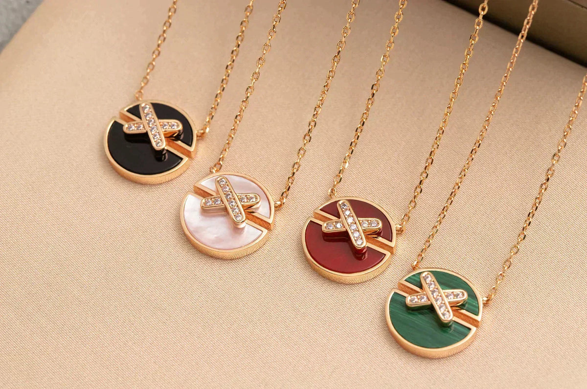 [Avelora Jewelry ]JEUX DE ROSE GOLD DIAMOND NECKLACE