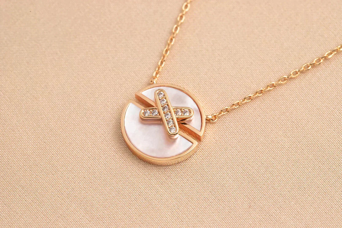 [Avelora Jewelry ]JEUX DE ROSE GOLD DIAMOND NECKLACE