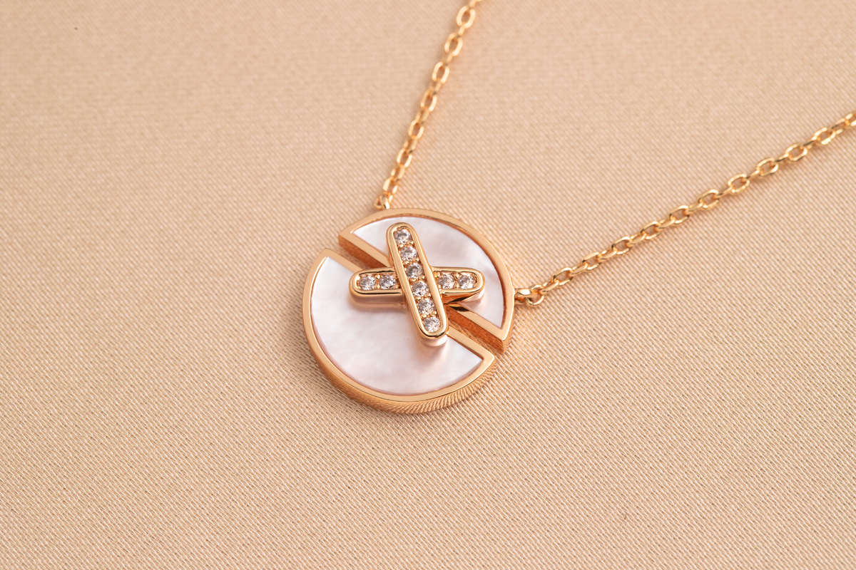 [Avelora Jewelry ]JEUX DE PINK GOLD DIAMOND NECKLACE