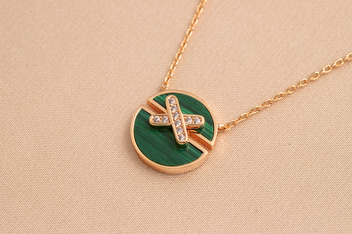 [Avelora Jewelry ]JEUX DE PINK GOLD DIAMOND NECKLACE