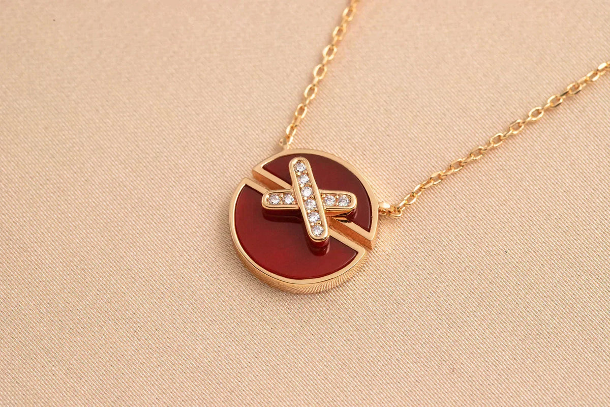 [Avelora Jewelry ]JEUX DE ROSE GOLD DIAMOND NECKLACE