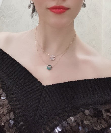[Avelora Jewelry ]JEUX DE ROSE GOLD DIAMOND NECKLACE