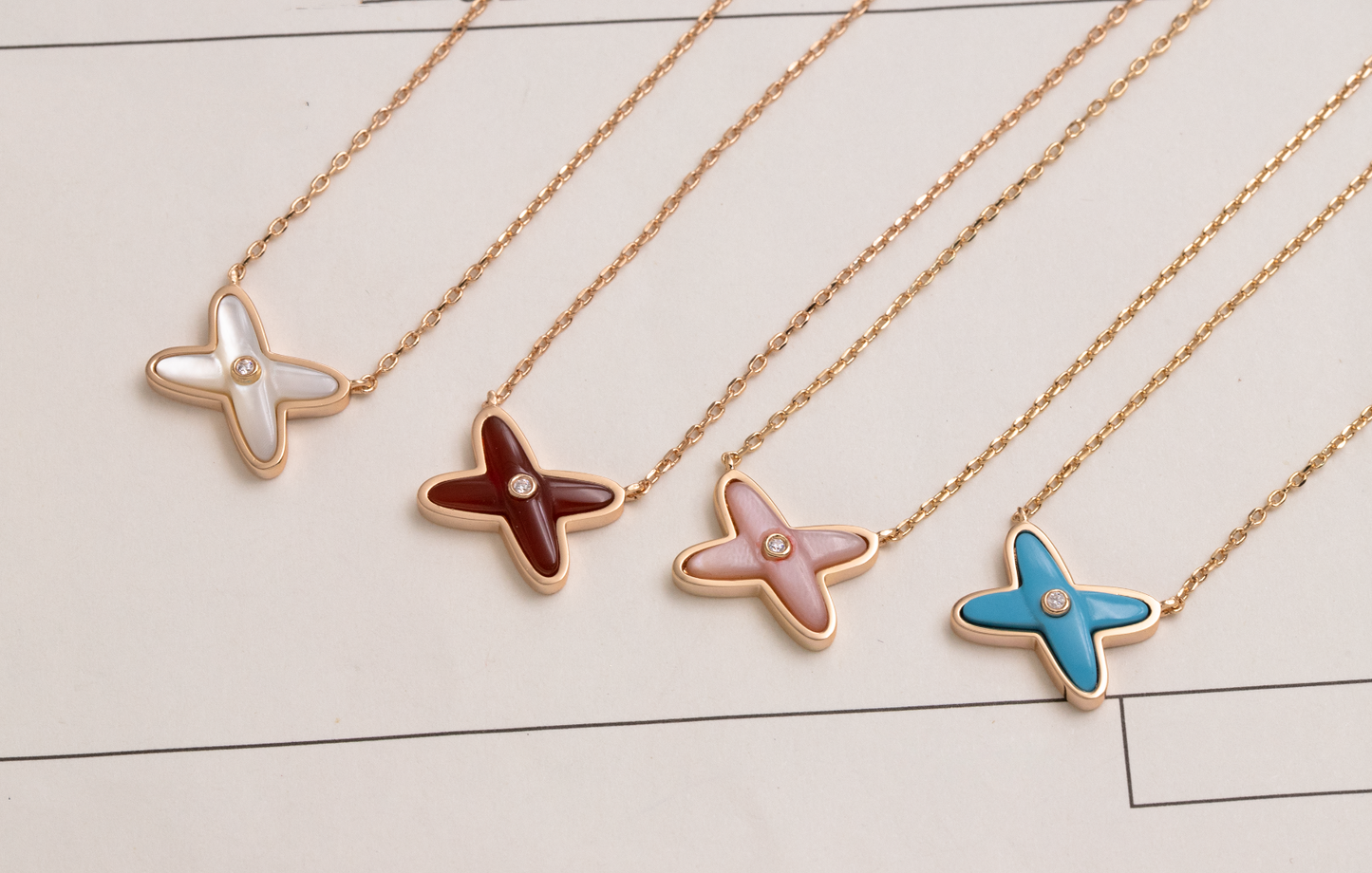 [Avelora]JEUX DE NECKLACE 1 DIAMOND