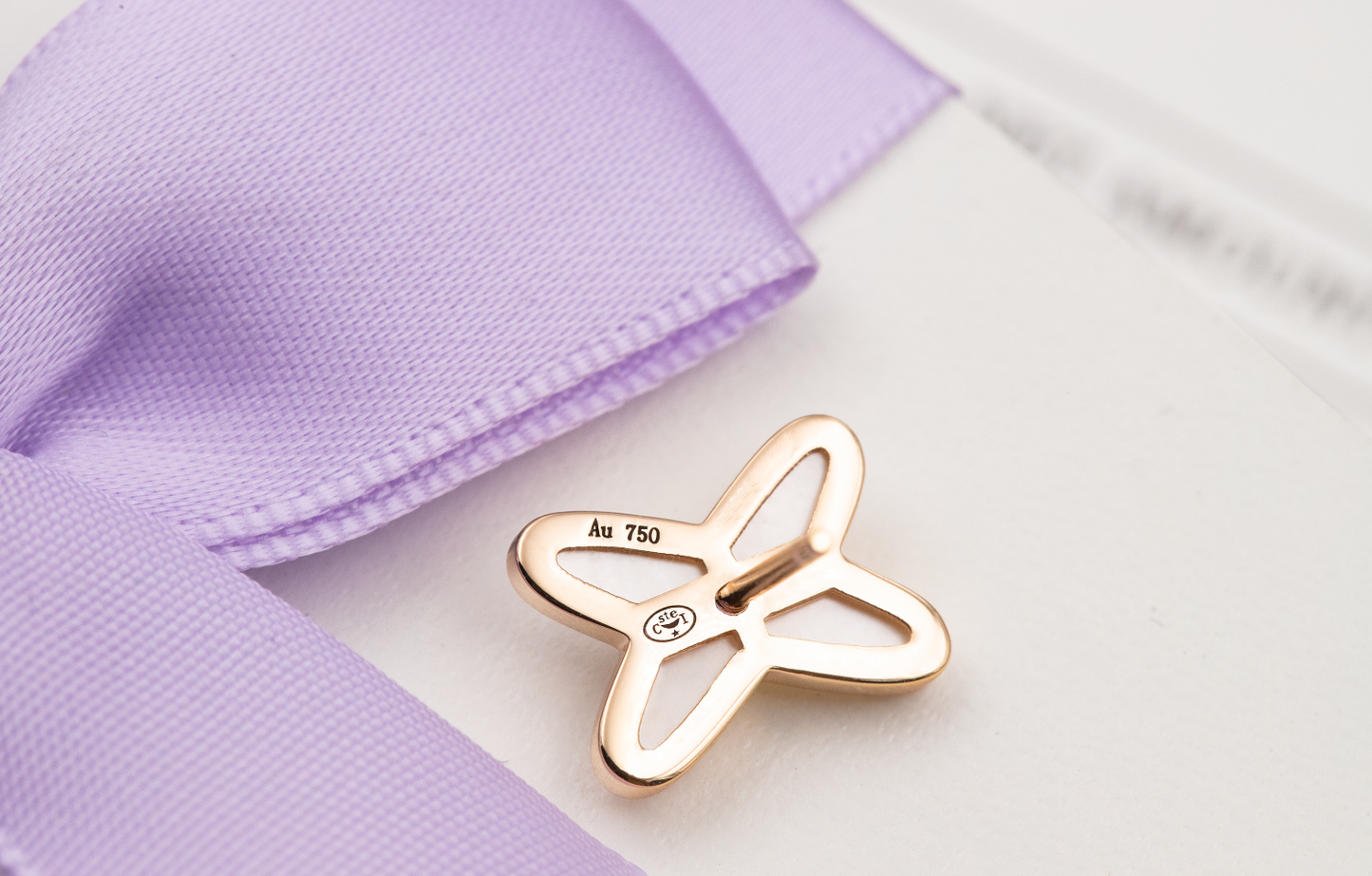 [Avelora]JEUX DE WHITE MOP ROSE GOLD DIAMOND EARRINGS