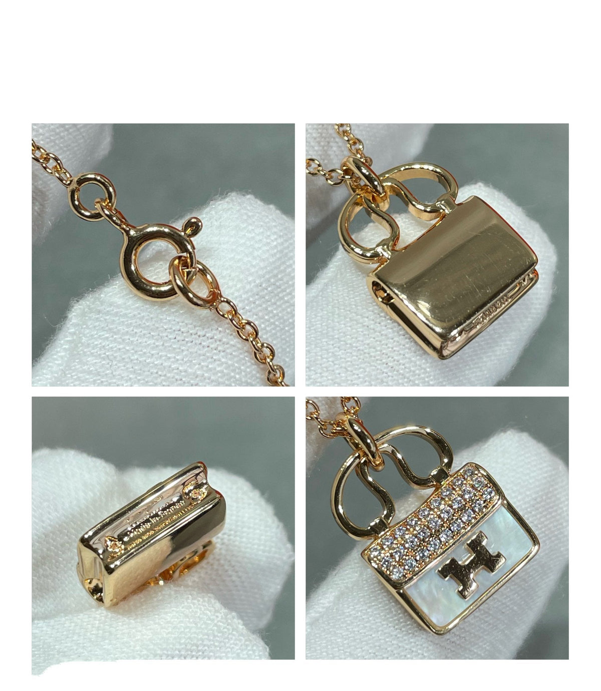 [Avelora Jewelry ]H CIRCE MOISSANITE PENDANT NECKLACE GOLD