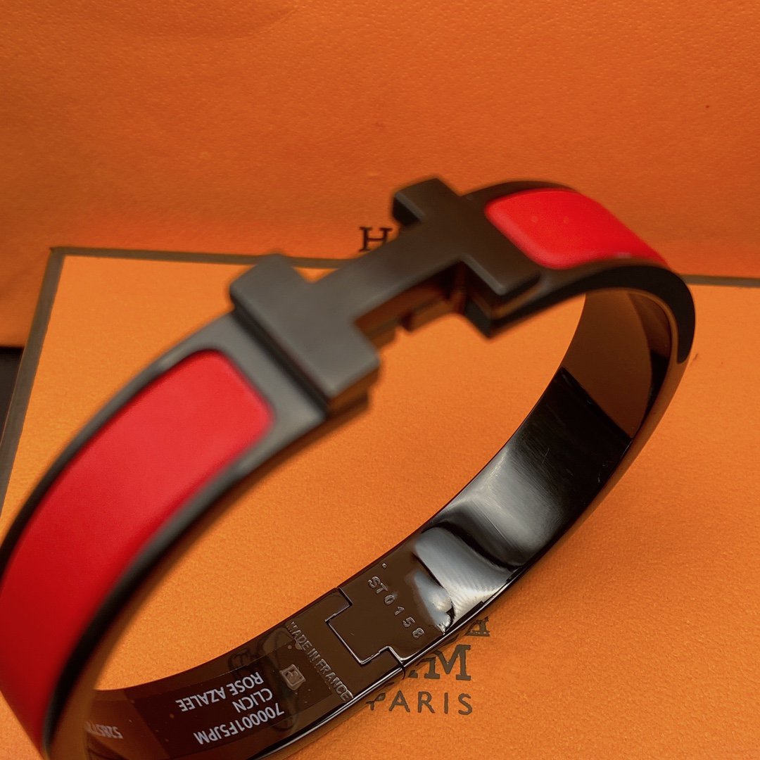 [Avelora Jewelry ]CLIC HM SO BLACK RED BRACELET