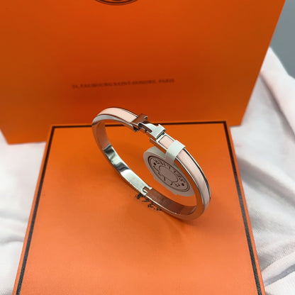 [Avelora]CLASSIC HM CLIC  PINK 8MM ENAMEL BRACELET