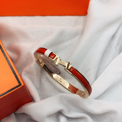 [Avelora]CLASSIC HM CLIC RED 8MM ENAMEL BRACELET