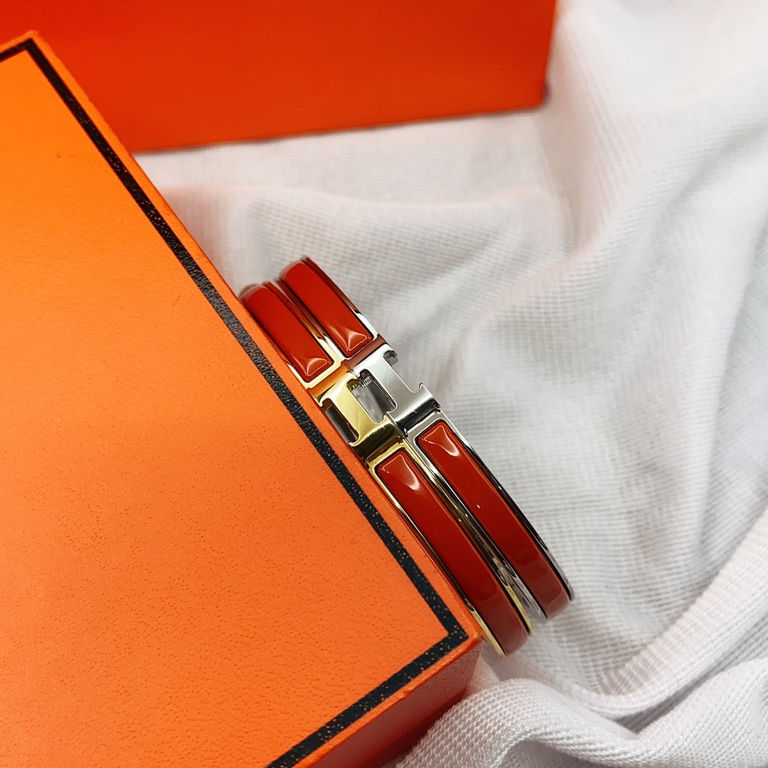 [Avelora]CLASSIC HM CLIC RED 8MM ENAMEL BRACELET