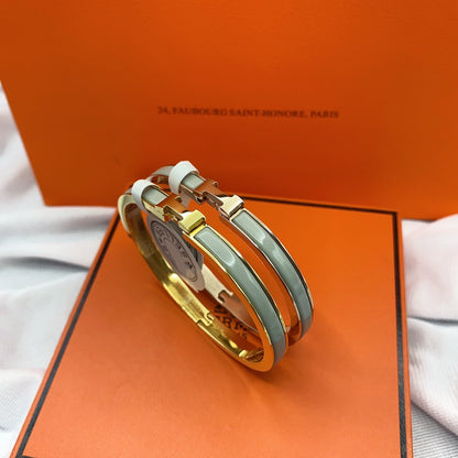 [Avelora]CLASSIC HM CLIC GREEN 8MM ENAMEL BRACELET