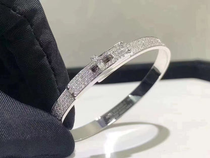 [Avelora]HM KELLY BRACELET IN SILVER AND FULL PAVE DIAMOND