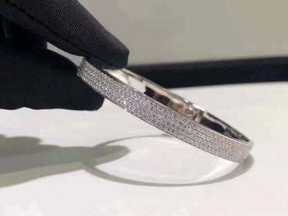 [Avelora]HM KELLY BRACELET IN SILVER AND FULL PAVE DIAMOND