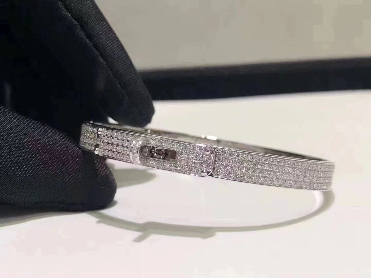 [Avelora Jewelry ]HM KELLY BRACELET IN SILVER AND FULL PAVE DIAMOND