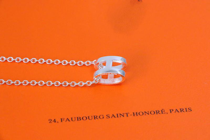 [Avelora Jewelry ]HM NECKLACE H LETTER OVAL SERIES