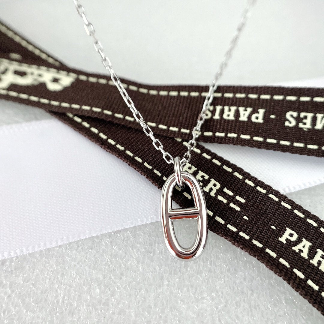 [Avelora Jewelry ]HM PIG NOSE NECKLACE