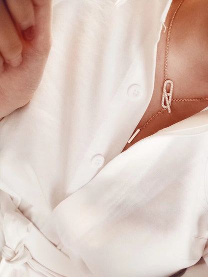 [Avelora]HM FIRE PIG NOSE NECKLACE TRENDY STREET