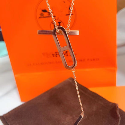 [Avelora]HM NECKLACE PLATINUM ROSE GOLD DIAMOND
