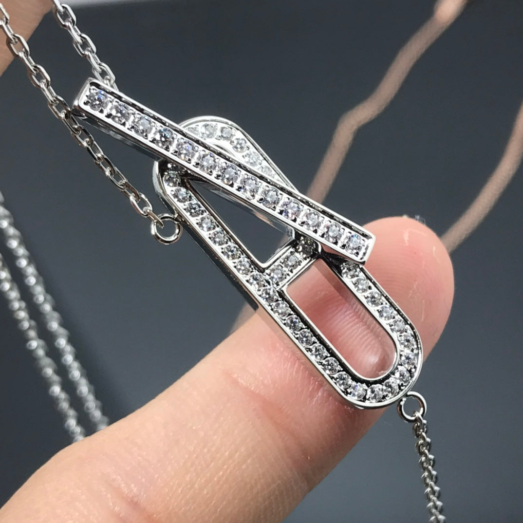 [Avelora]HM NECKLACE PLATINUM ROSE GOLD DIAMOND