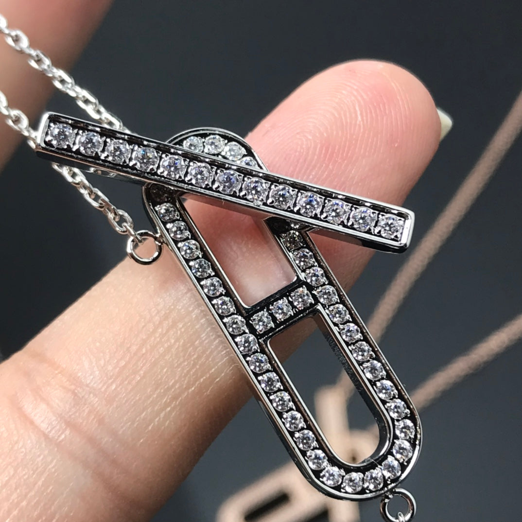 [Avelora Jewelry ]HM NECKLACE PLATINUM ROSE GOLD DIAMOND