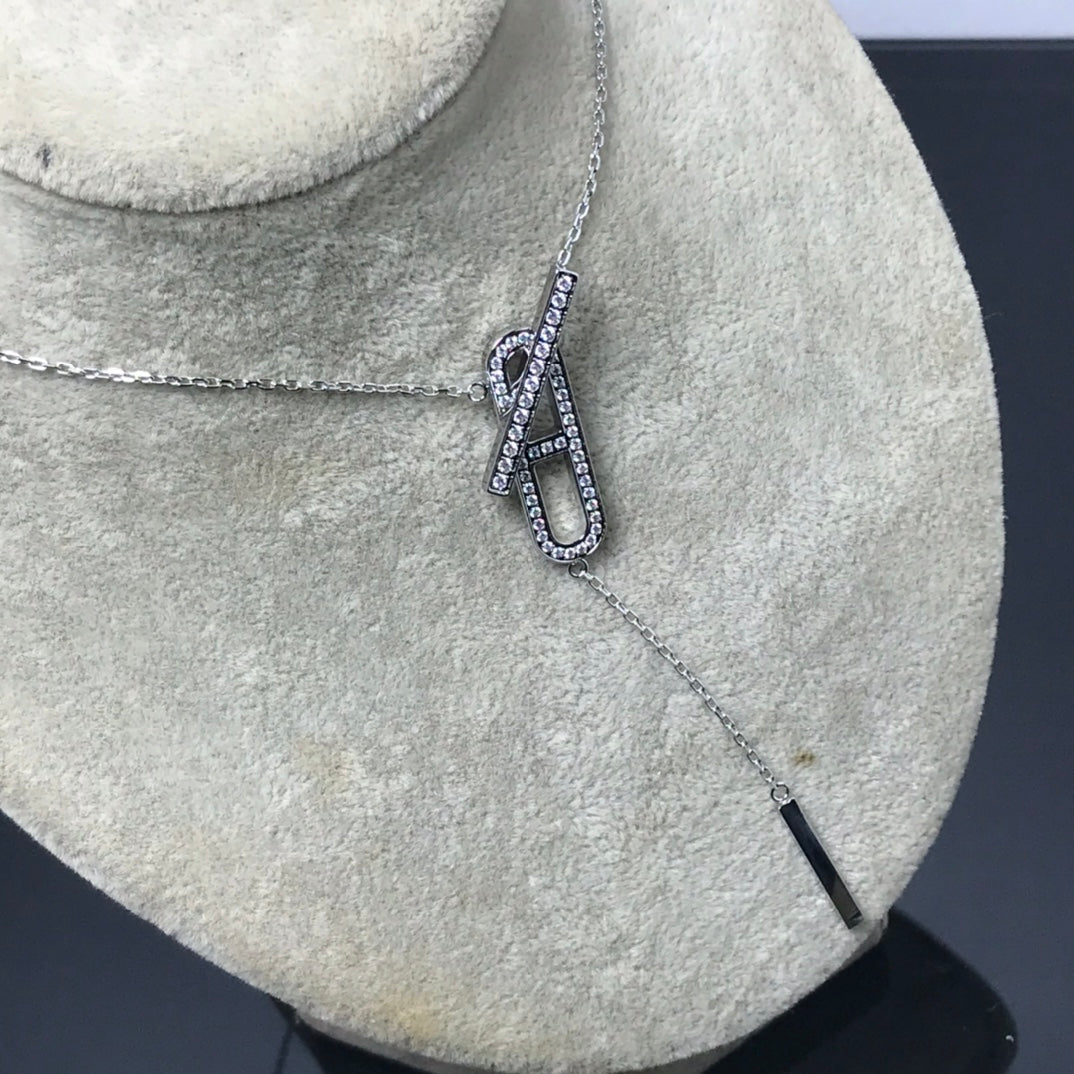 [Avelora]HM NECKLACE PLATINUM ROSE GOLD DIAMOND