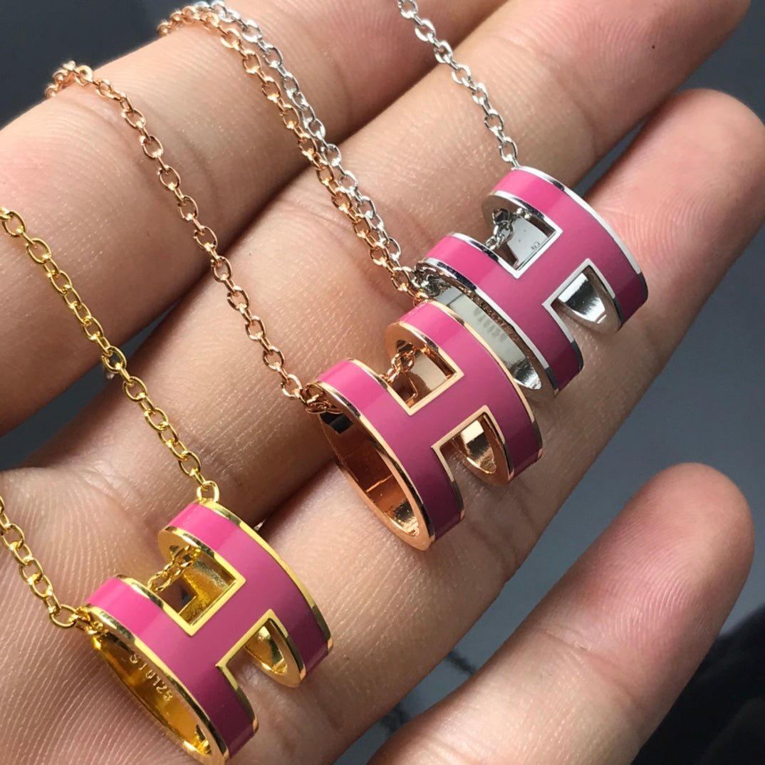 [Avelora]H NECKLACE PINK