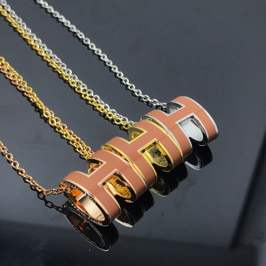 [Avelora Jewelry ]H NECKLACE BROWN